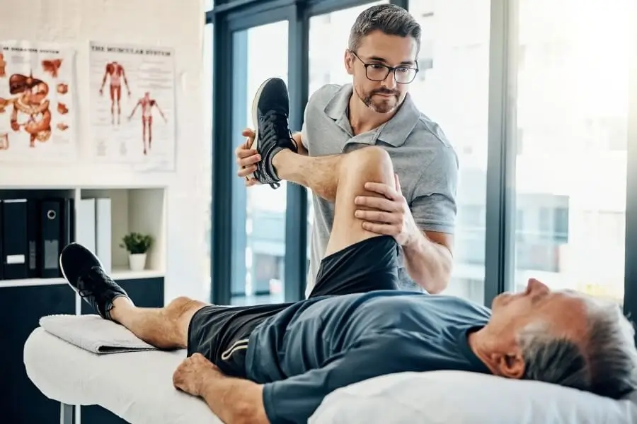 Nova Health physiotherapist with patient